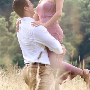 Fitted strapless dress